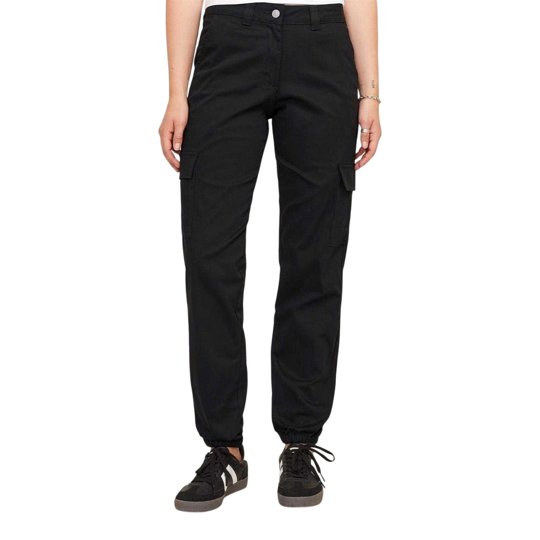 Black - Front - JJXX Womens-Ladies Kendal Cargo Trousers