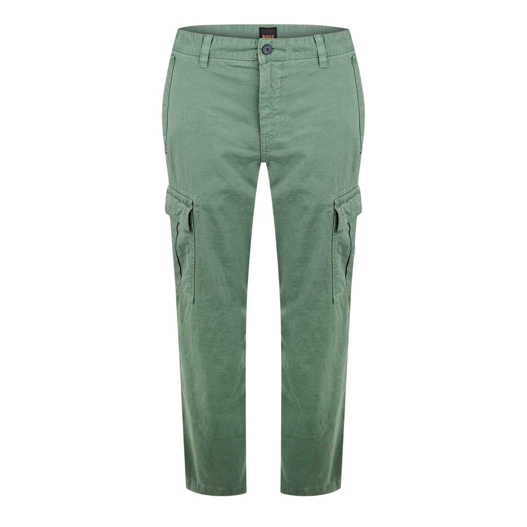 Green - Front - Boss Mens Tailored Cargo Trousers