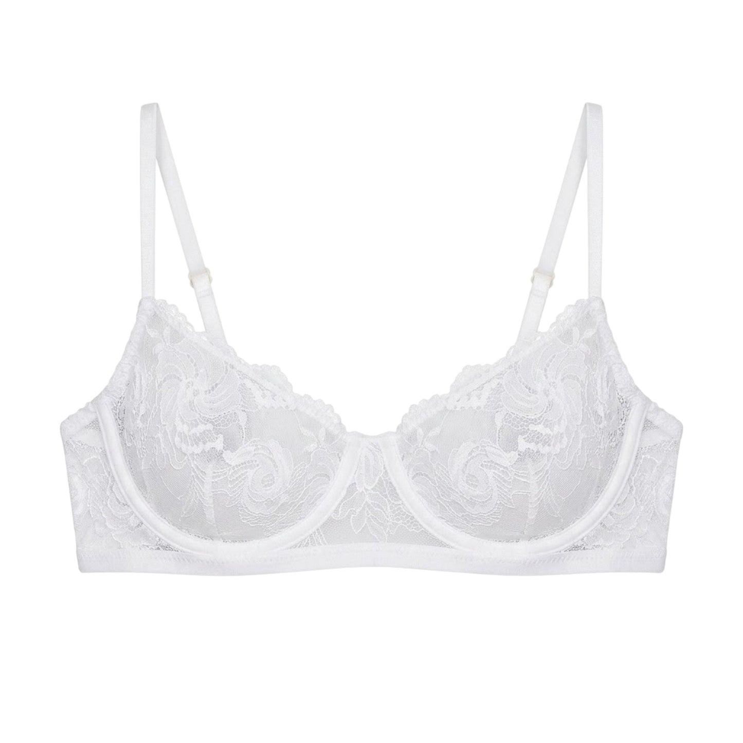 White - Front - Jack Wills Womens-Ladies Ophelia Bra