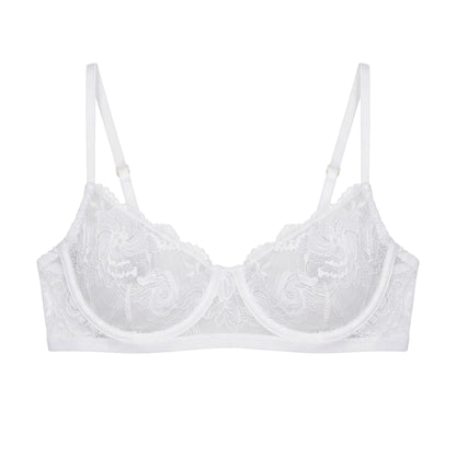 White - Front - Jack Wills Womens-Ladies Ophelia Bra