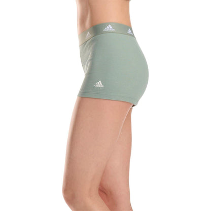 Olive Green - Back - Adidas Womens-Ladies Boxer Shorts