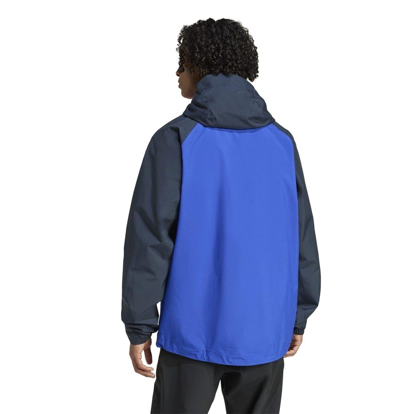 Blue-Black - Back - Adidas Mens Terrex Multi Jacket