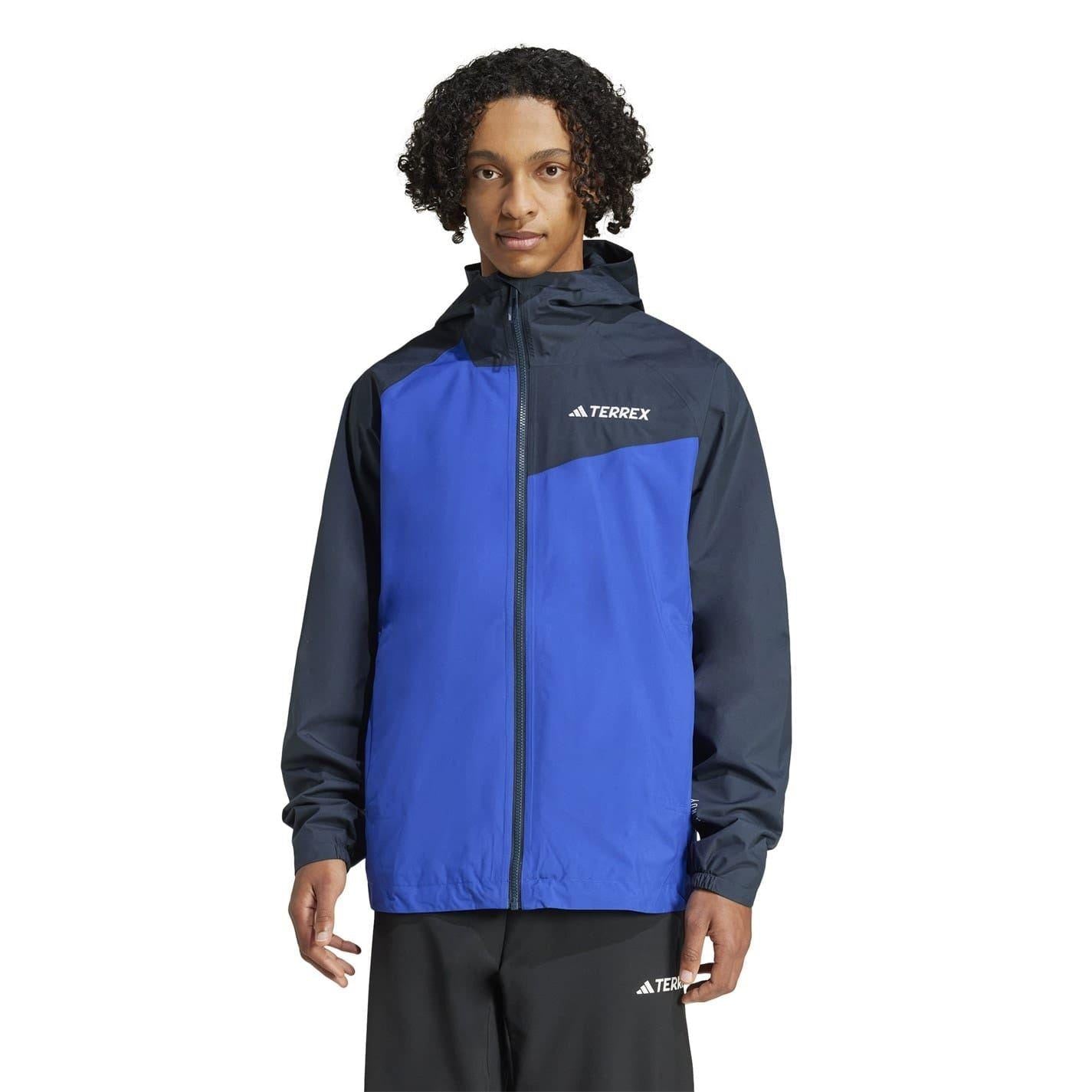 Blue-Black - Lifestyle - Adidas Mens Terrex Multi Jacket