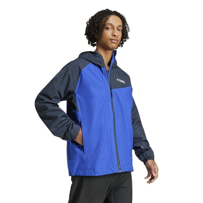Blue-Black - Pack Shot - Adidas Mens Terrex Multi Jacket