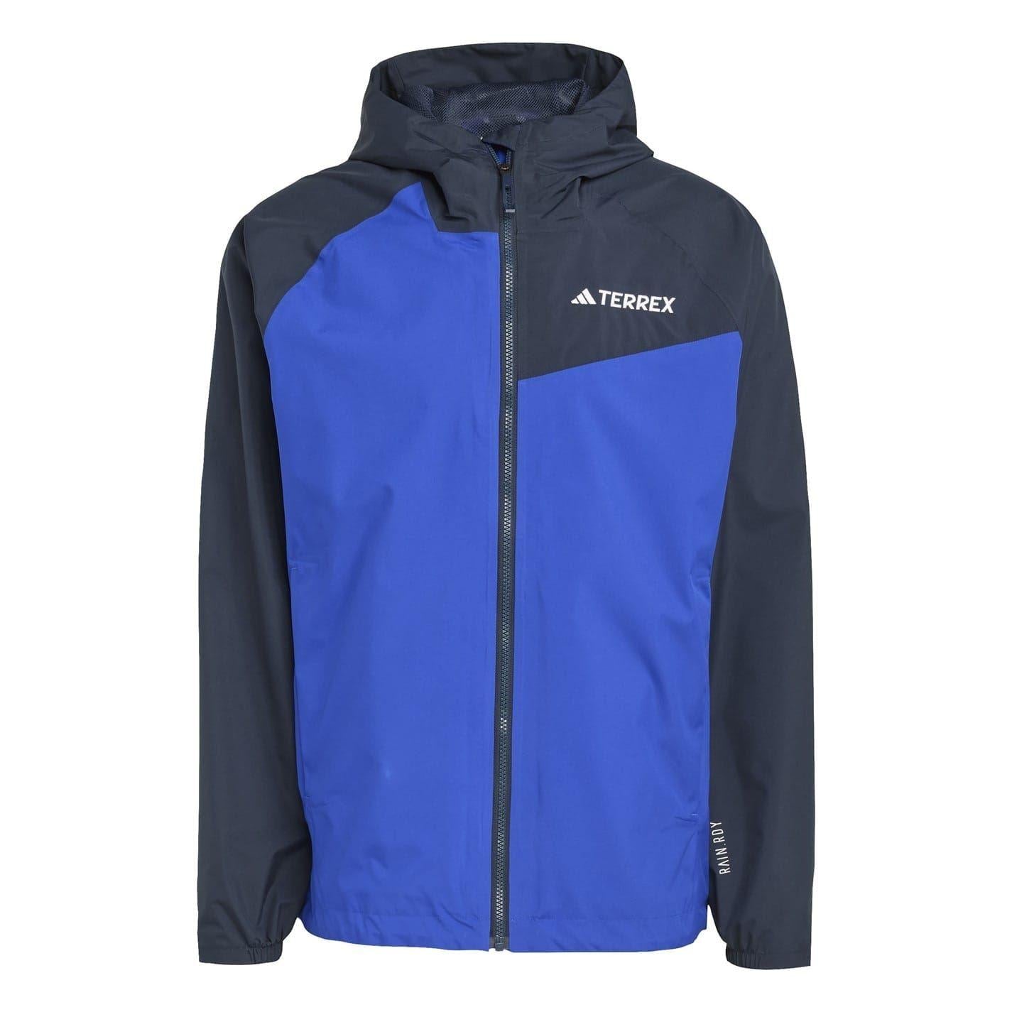 Blue-Black - Front - Adidas Mens Terrex Multi Jacket