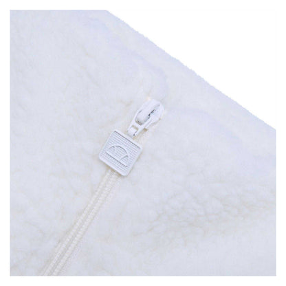 Off White - Pack Shot - Ellesse Mens Quilted Teddy Fleece Jacket