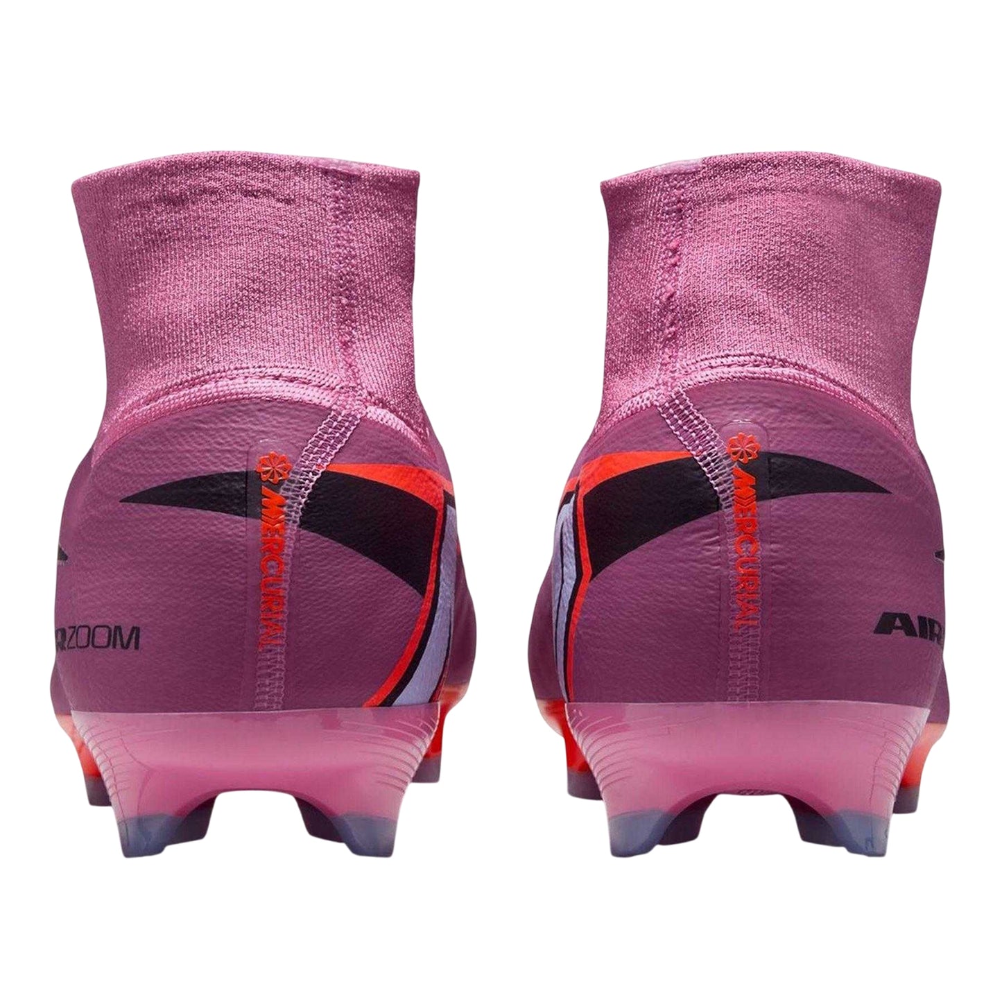 Flamingo Pink - Back - Nike Childrens-Kids Zoom Superfly 10 Pro Lace Up Firm Ground Football Boots