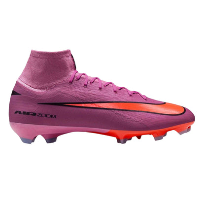 Flamingo Pink - Front - Nike Childrens-Kids Zoom Superfly 10 Pro Lace Up Firm Ground Football Boots