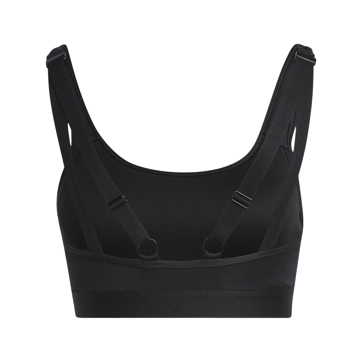 Black - Back - Adidas Womens-Ladies TLRD Move Scoop Neck Sports Bra