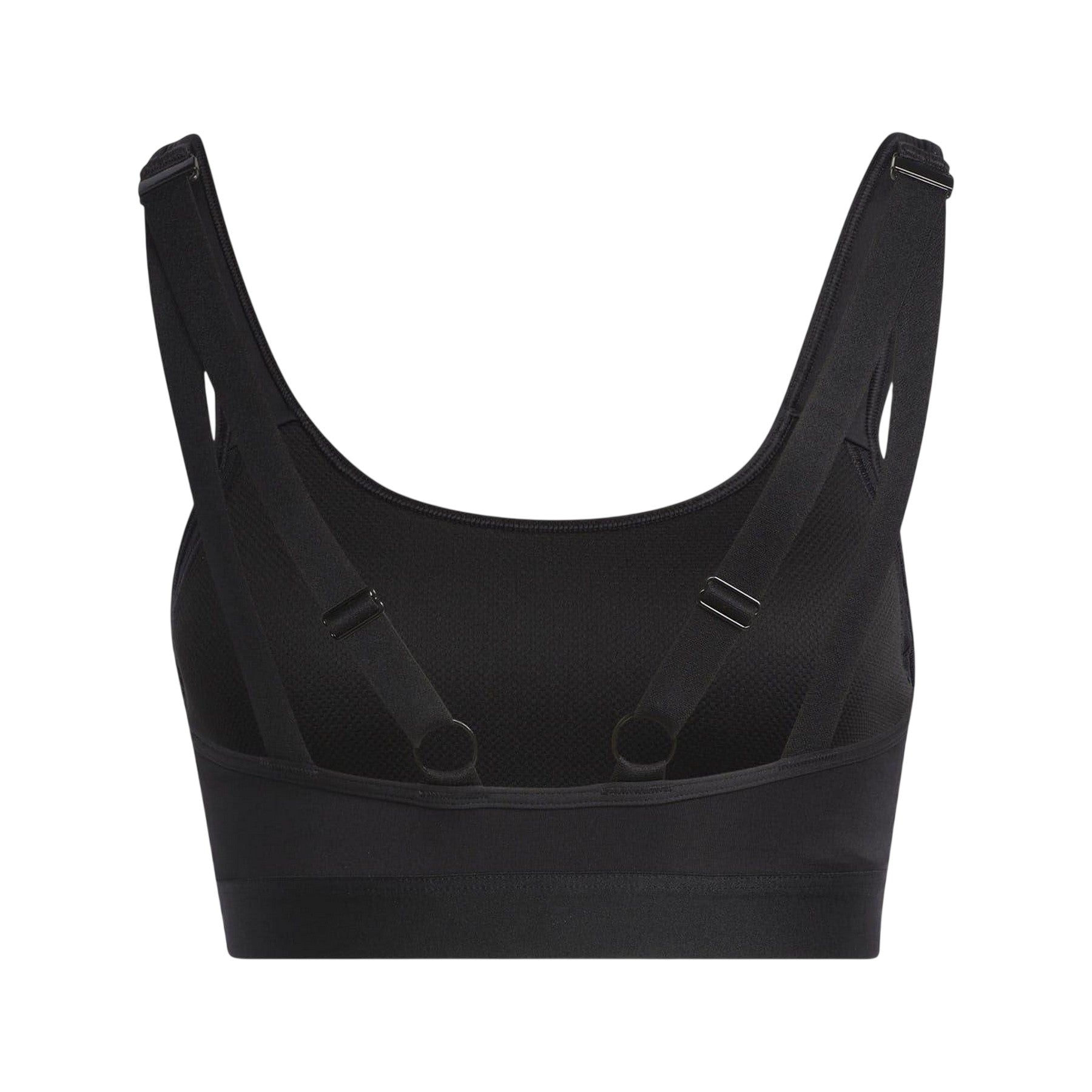 Black - Back - Adidas Womens-Ladies TLRD Move Scoop Neck Sports Bra