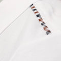 White - Pack Shot - Weekend Offender Mens Teresina Checked Trim Polo Shirt