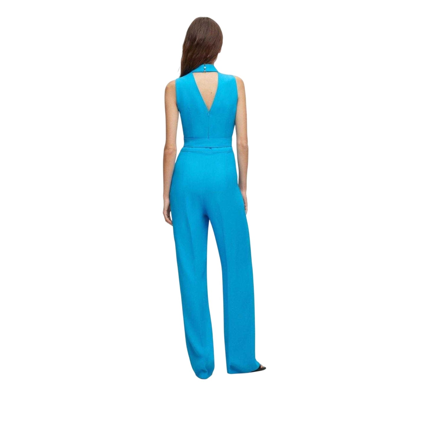 Blue - Back - Hugo Womens-Ladies Kisuse Polyester Blend Jumpsuit