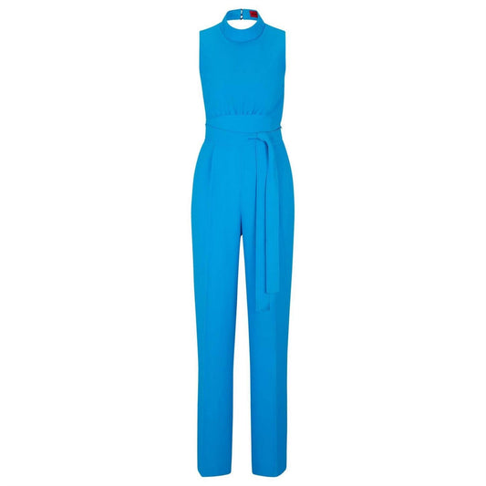 Blue - Front - Hugo Womens-Ladies Kisuse Polyester Blend Jumpsuit