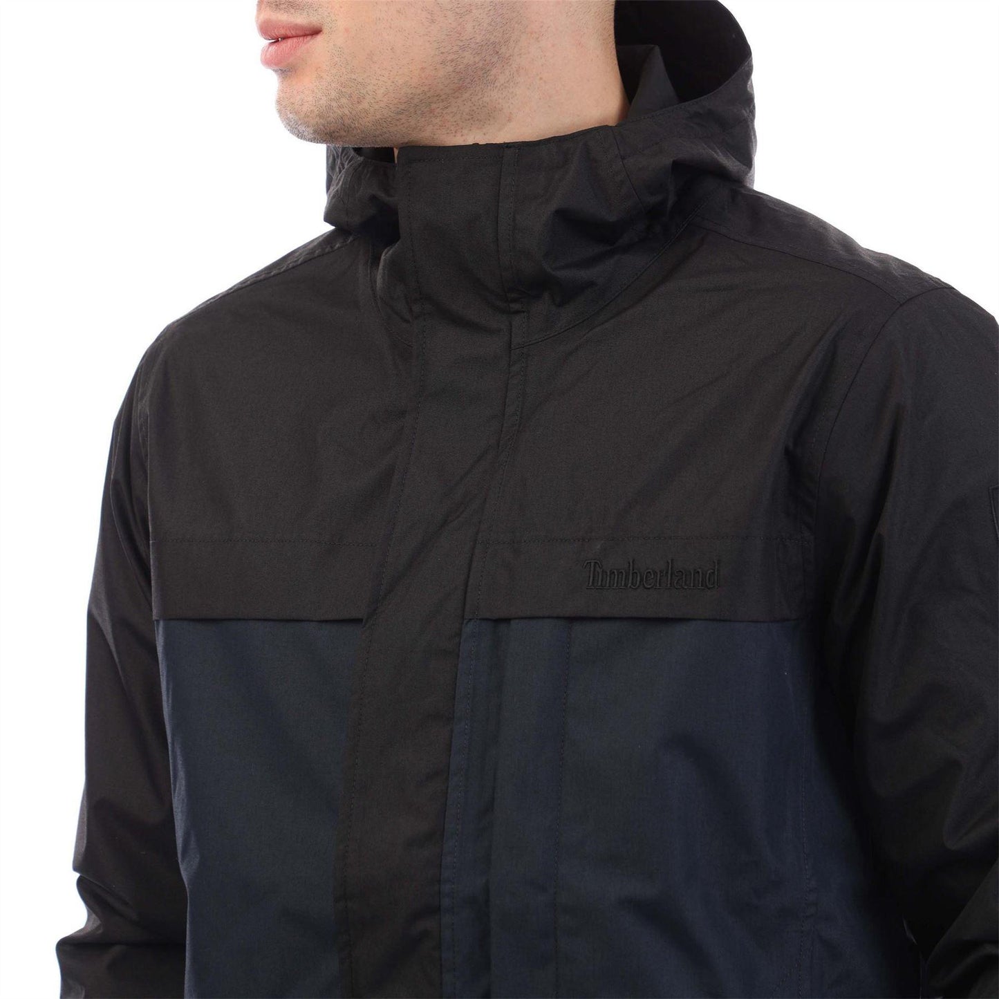 Black - Side - Timberland Mens Benton Waterproof Shell Jacket