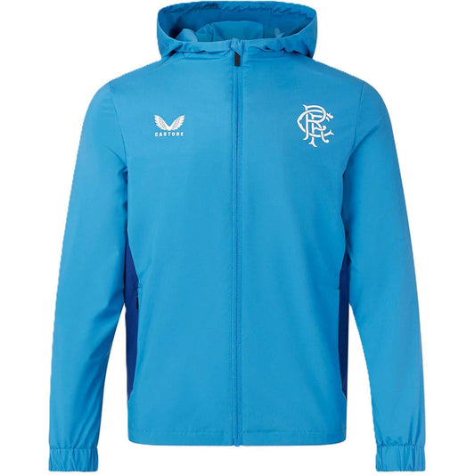 Blue-Deep Blue - Front - Castore Childrens-Kids Rangers FC Training Jacket