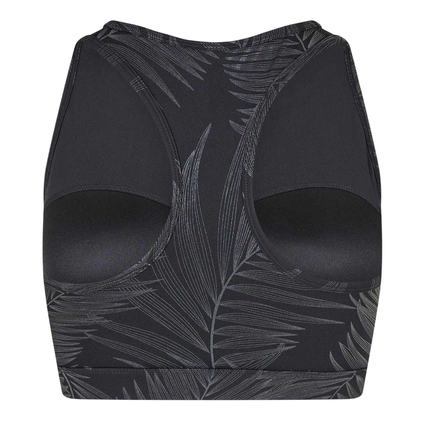 Black Gloss - Back - USA Pro Womens-Ladies Core Racer Back Scoop Neck Sports Bra