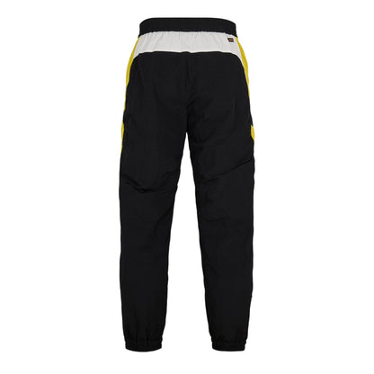 Black-Yellow - Back - Boss Mens Srack Straight Trousers