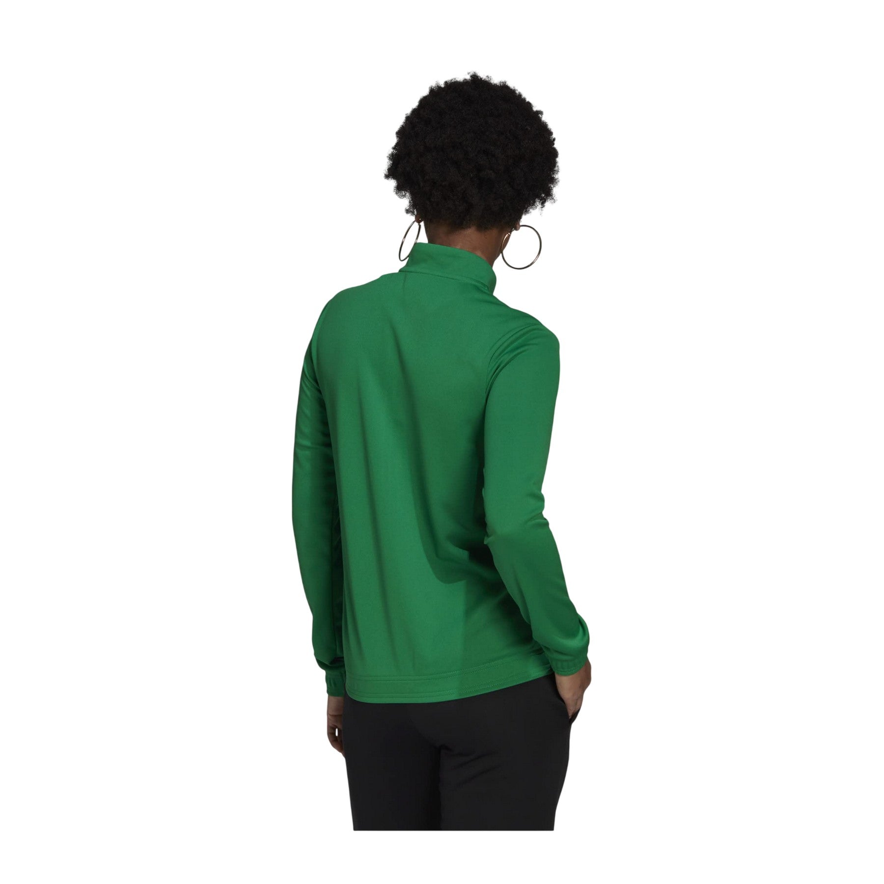 Green-White - Back - Adidas Womens-Ladies Entrada 22 Track Jacket