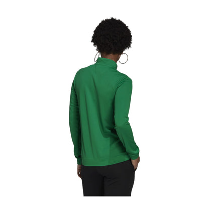Green-White - Back - Adidas Womens-Ladies Entrada 22 Track Jacket