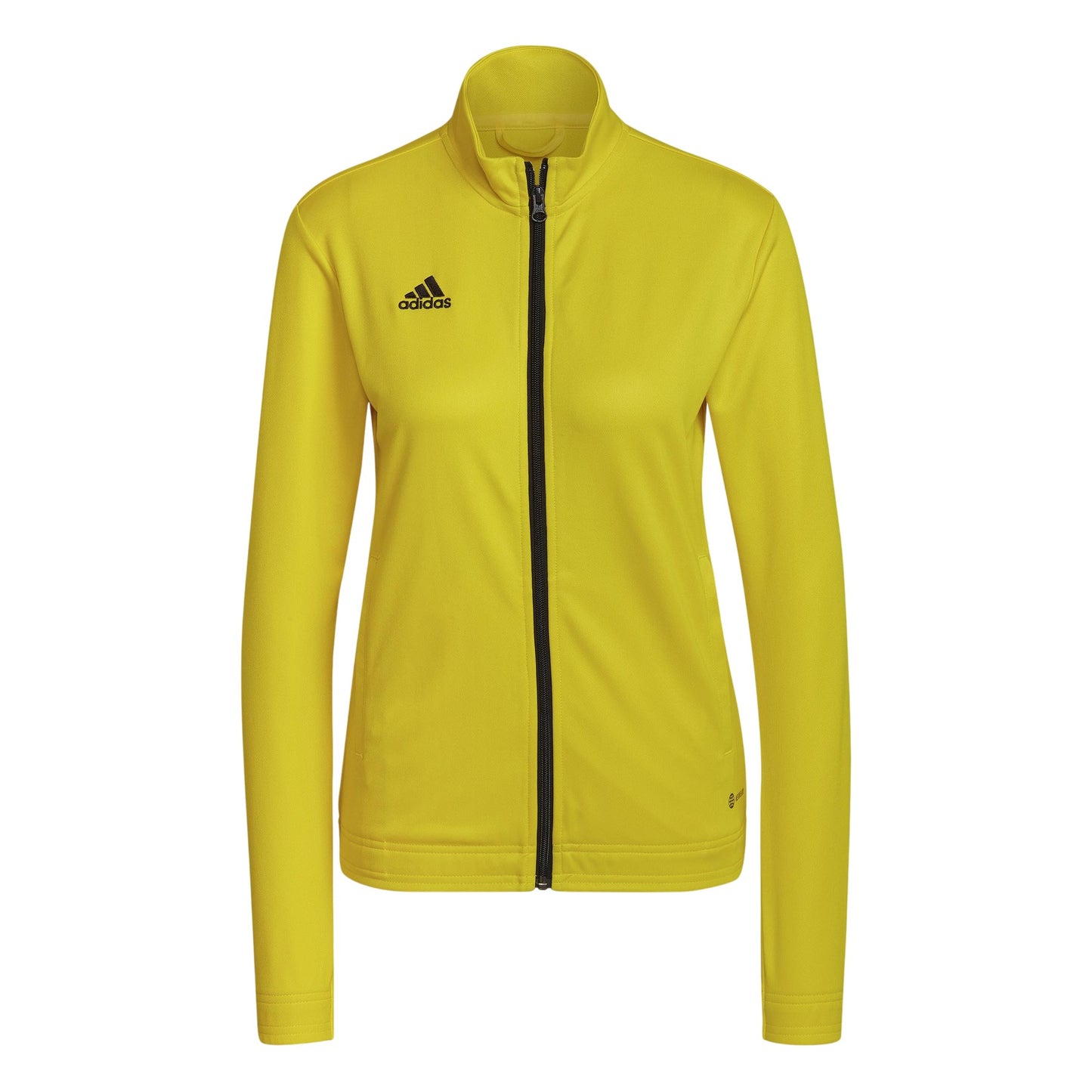 Yellow-Black - Front - Adidas Womens-Ladies Entrada 22 Track Jacket