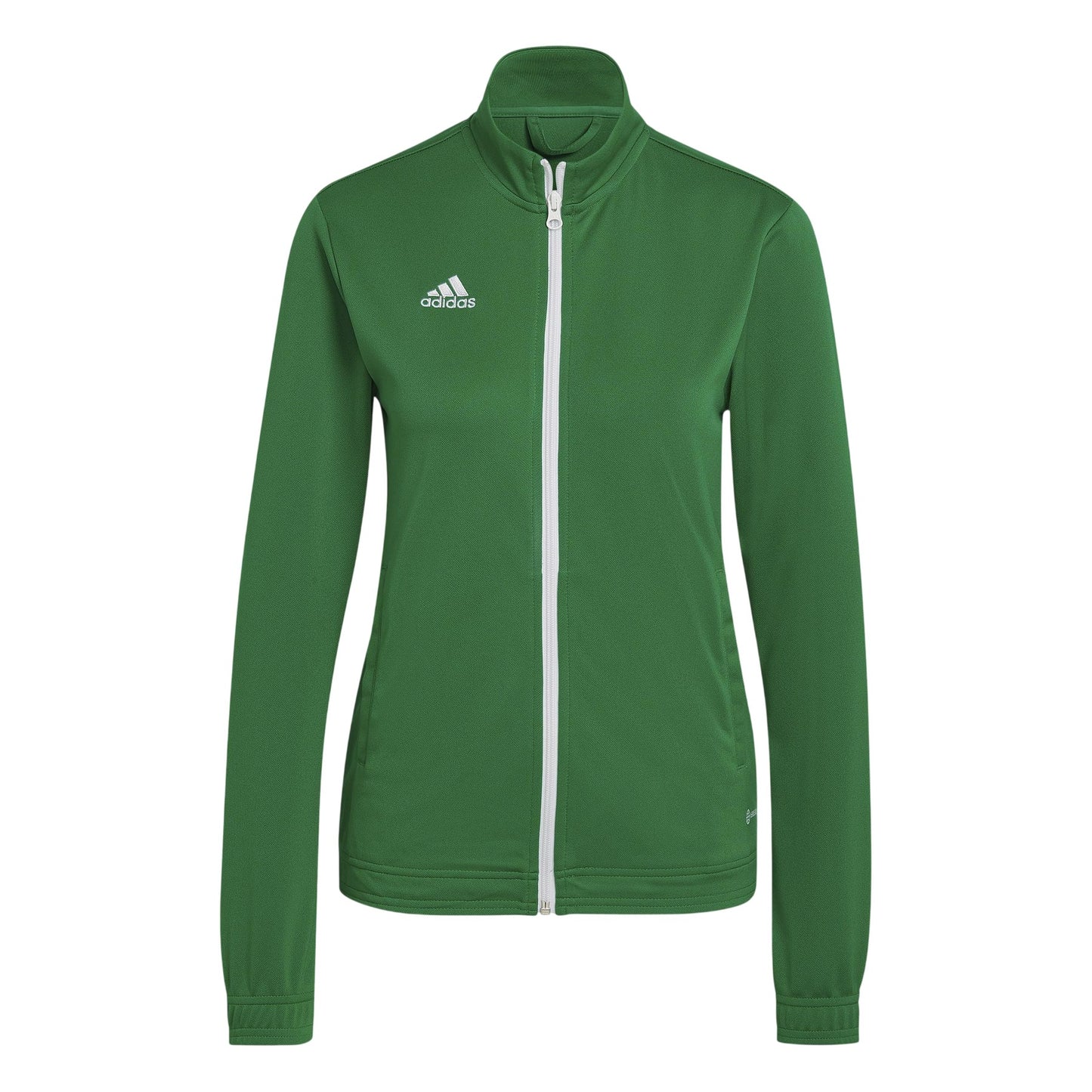 Green-White - Front - Adidas Womens-Ladies Entrada 22 Track Jacket