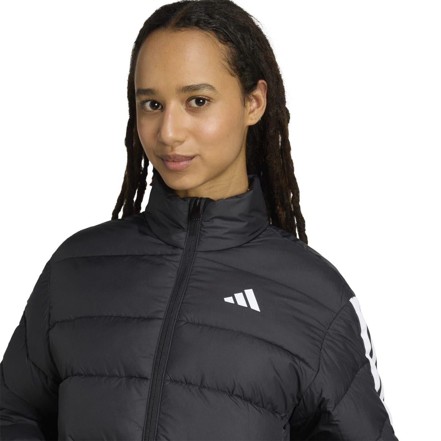 Black - Side - Adidas Womens-Ladies Climawarm Heavyweight Puffer Jacket