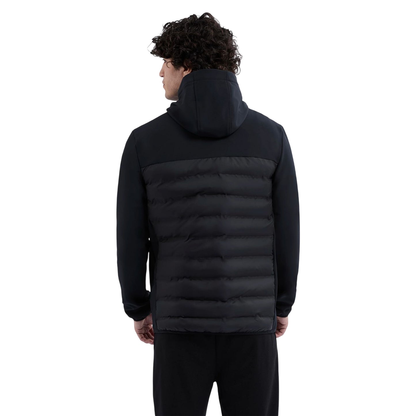 Black - Back - Ellesse Mens Cassiano Puffer Jacket