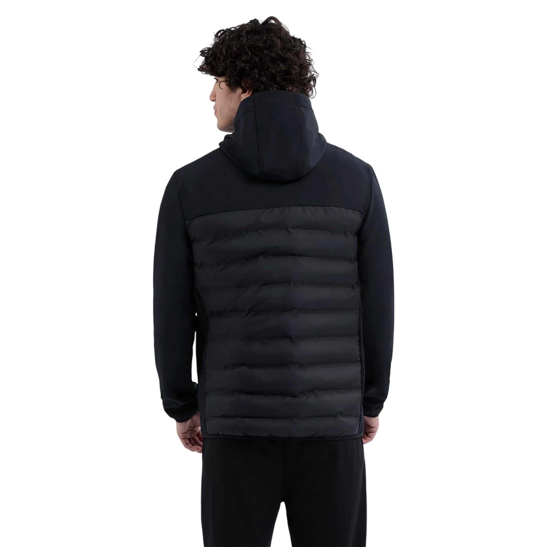 Black - Back - Ellesse Mens Cassiano Puffer Jacket