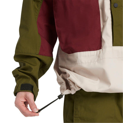 Dark Olive - Side - Timberland Mens Hooded Relaxed Fit Windbreaker