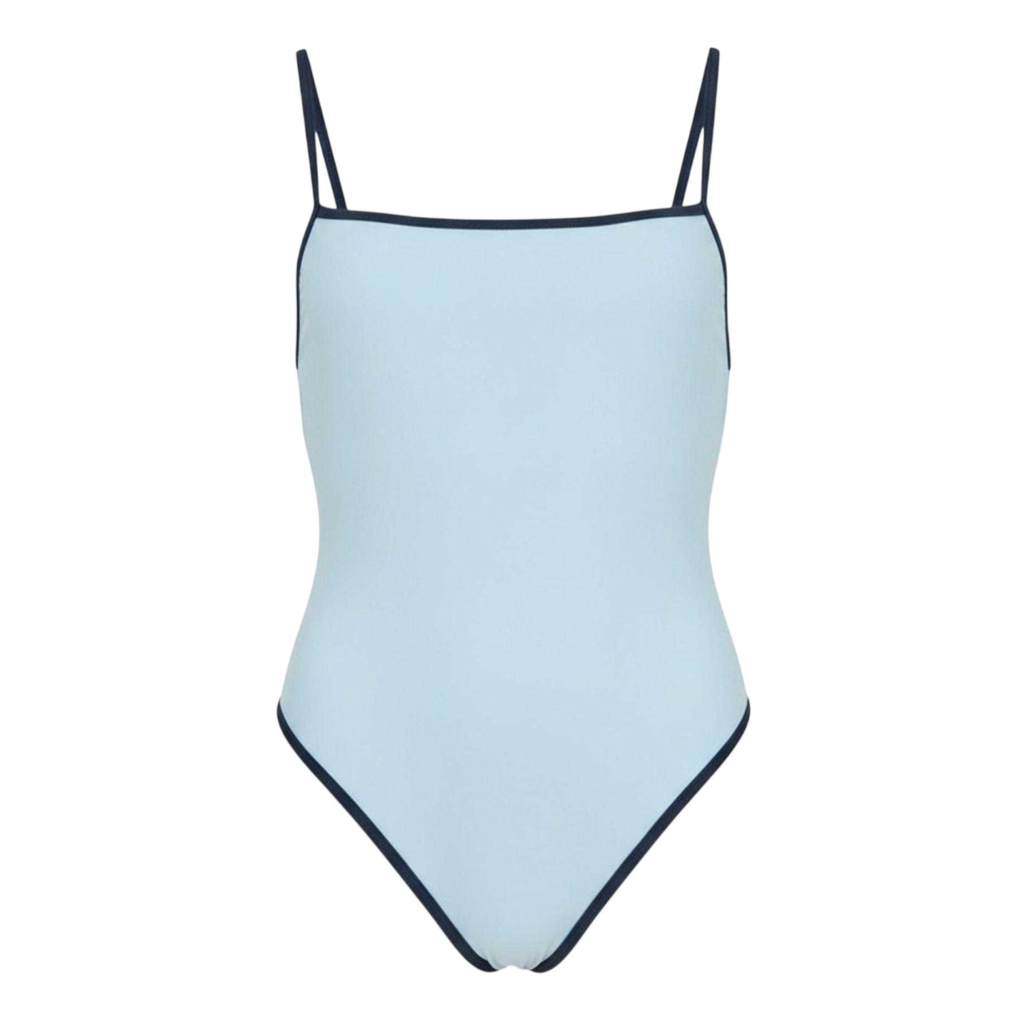Baby Blue - Front - Jack Wills Womens-Ladies Contrast Detail One Piece Swimsuit