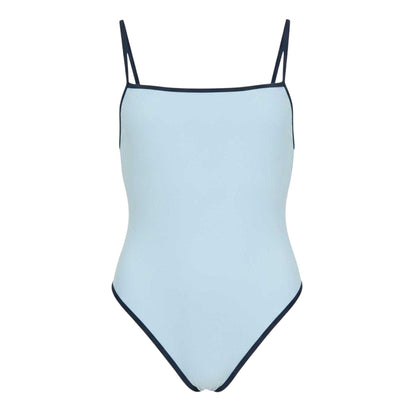 Baby Blue - Front - Jack Wills Womens-Ladies Contrast Detail One Piece Swimsuit