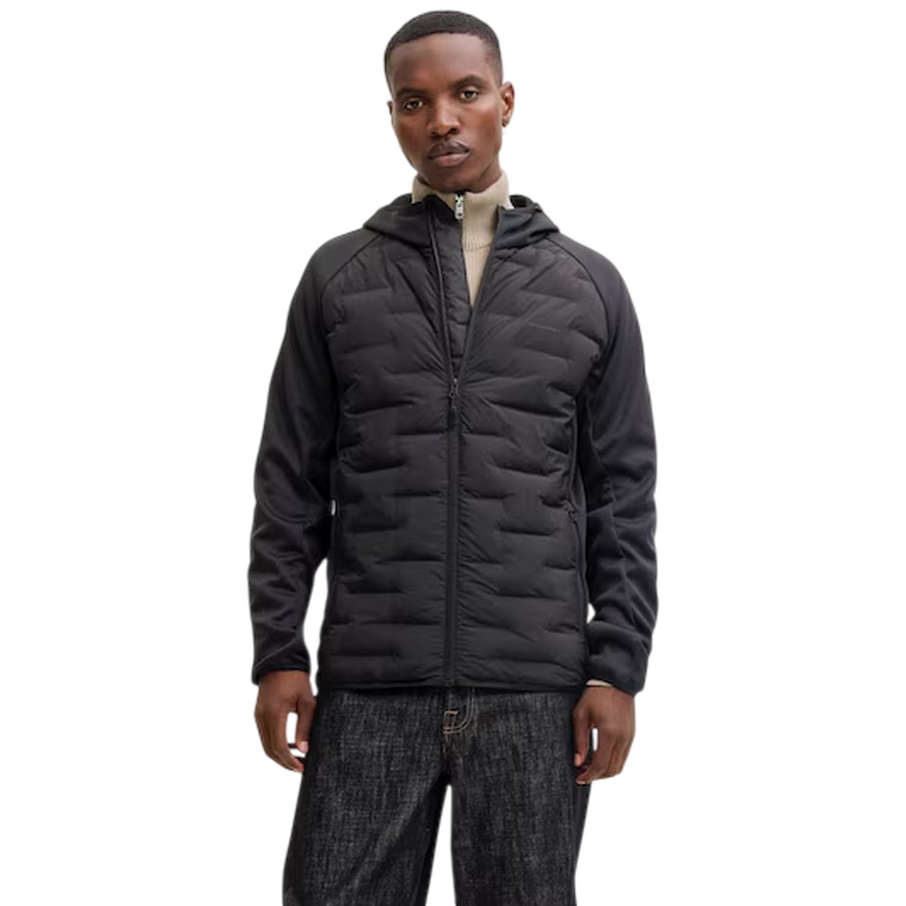 Black - Lifestyle - Jack And Jones Mens Hybrid Jacket