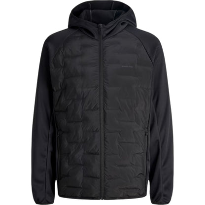 Black - Front - Jack And Jones Mens Hybrid Jacket