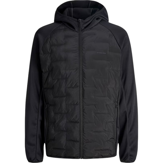 Black - Front - Jack And Jones Mens Hybrid Jacket