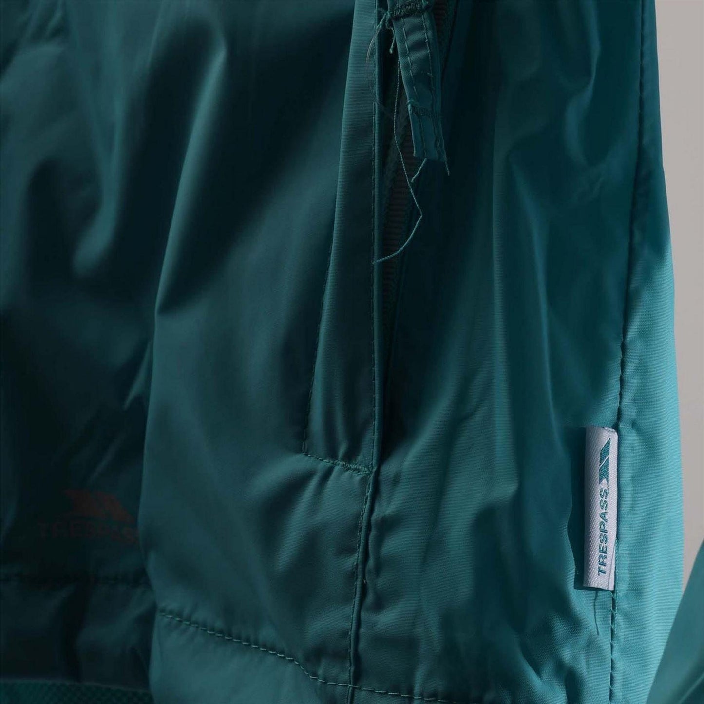 Blue - Side - Trespass Childrens-Kids Waterproof Jacket