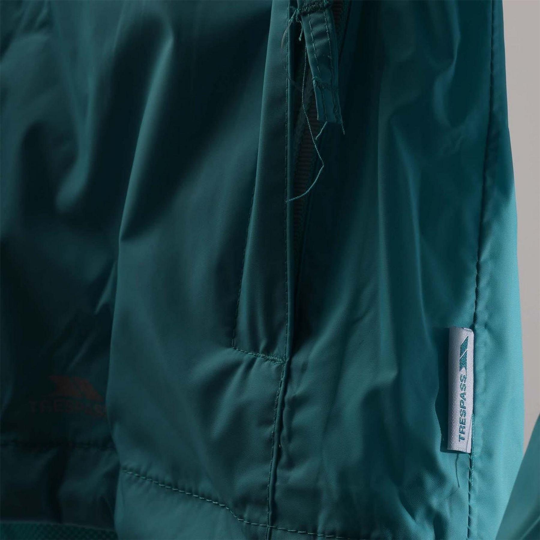 Blue - Side - Trespass Childrens-Kids Waterproof Jacket
