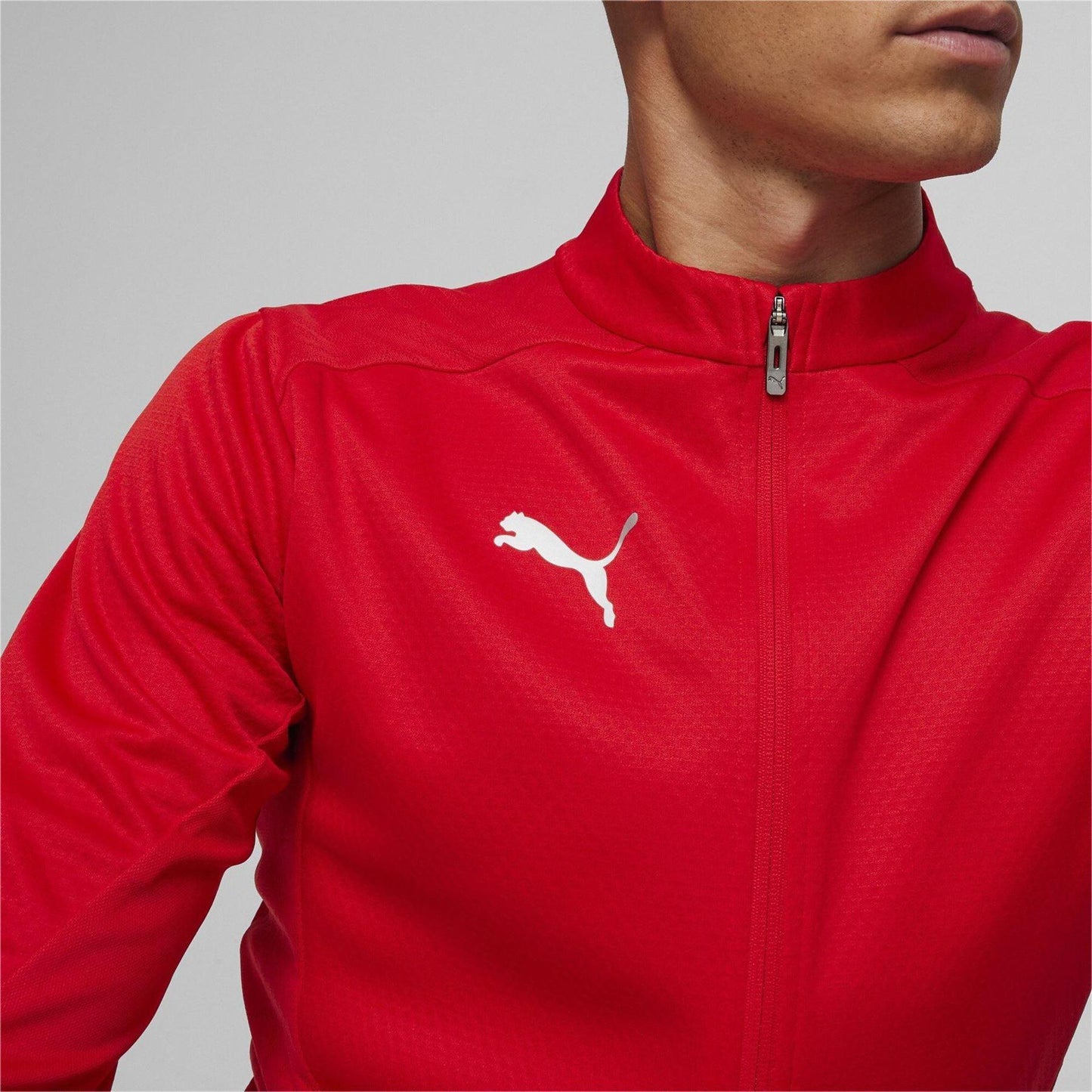 Red - Pack Shot - Puma Mens TeamGoal Jacket