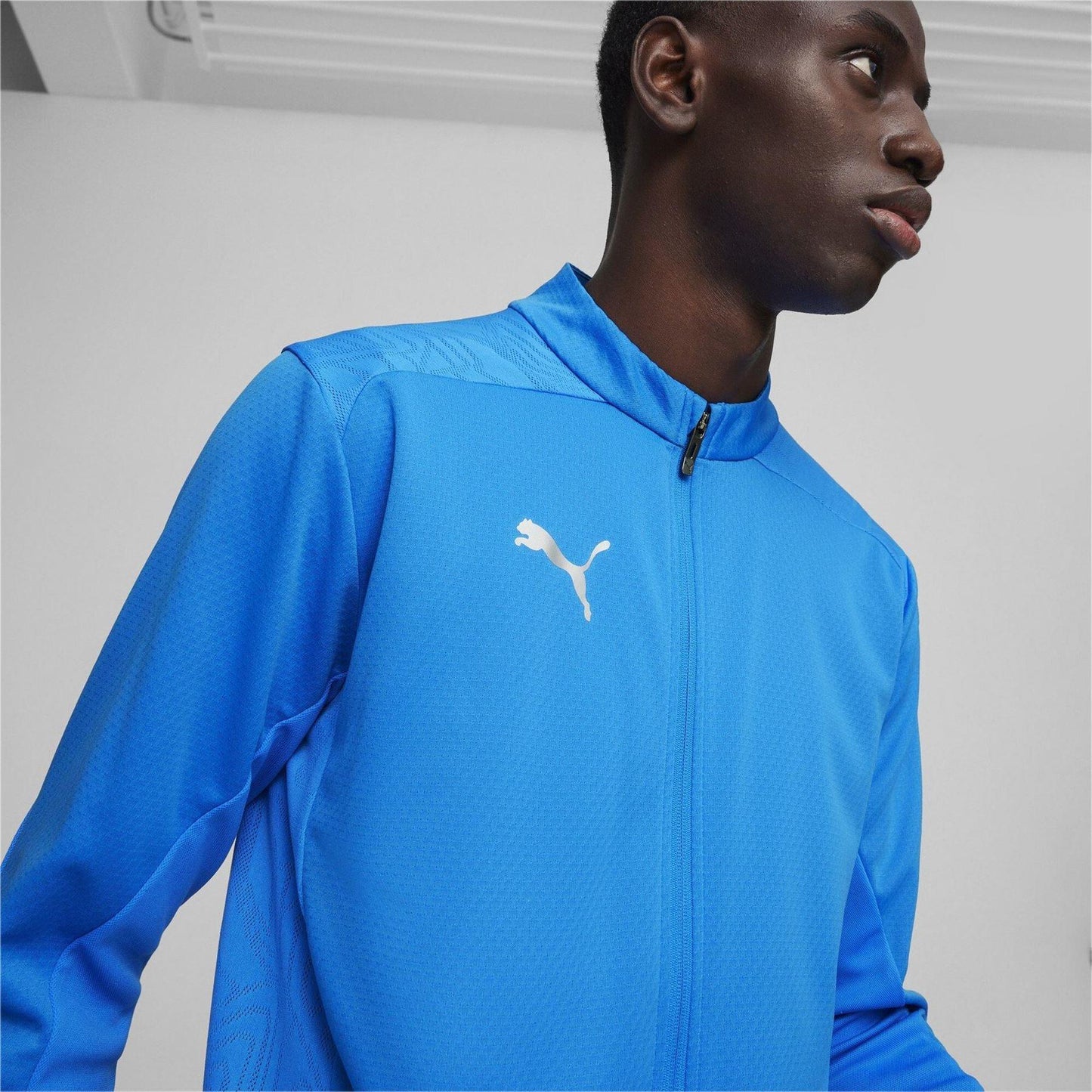Blue-Silver - Pack Shot - Puma Mens TeamGoal Jacket