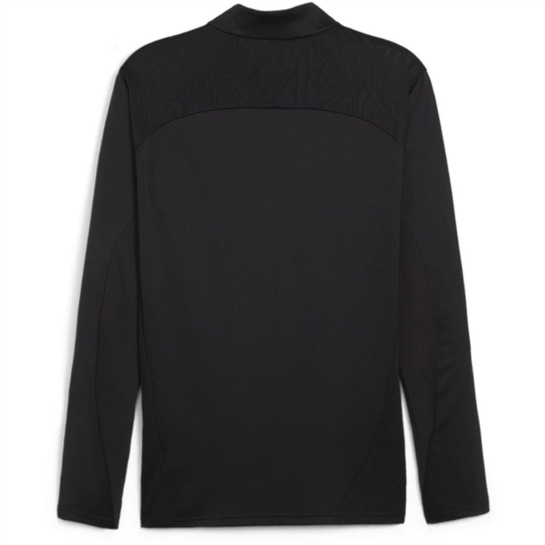 Black-Silver - Back - Puma Mens TeamGoal Jacket