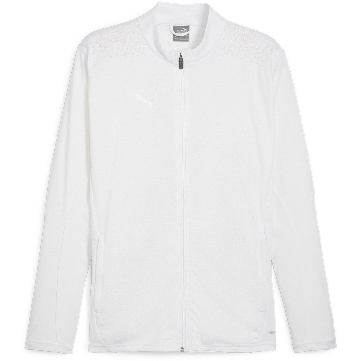 White-Silver - Front - Puma Mens TeamGoal Jacket