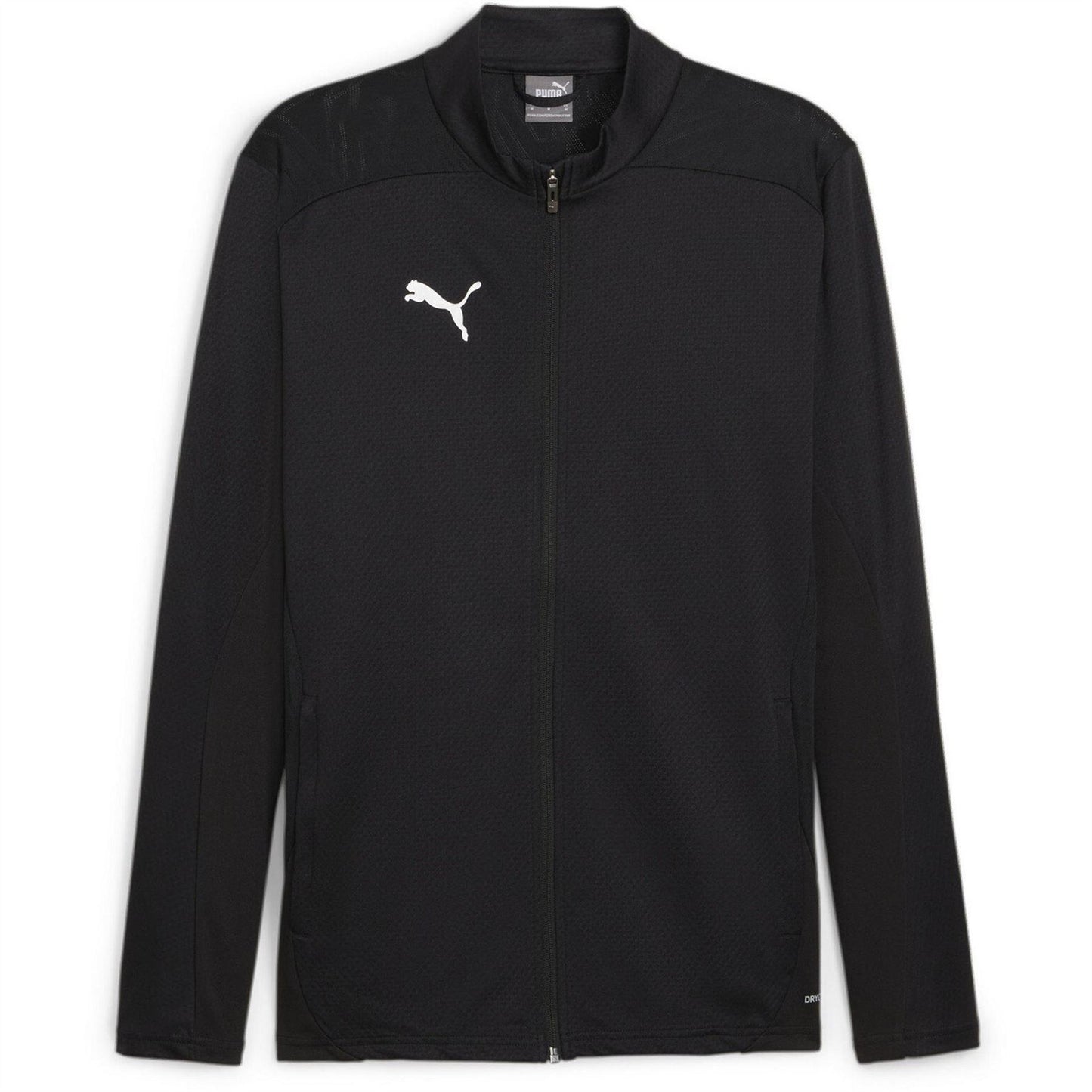 Black-Silver - Front - Puma Mens TeamGoal Jacket