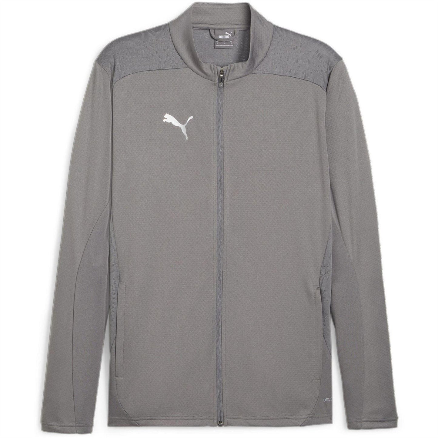 Silver - Front - Puma Mens TeamGoal Jacket