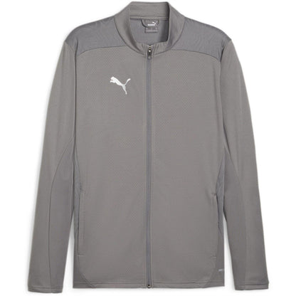 Silver - Front - Puma Mens TeamGoal Jacket