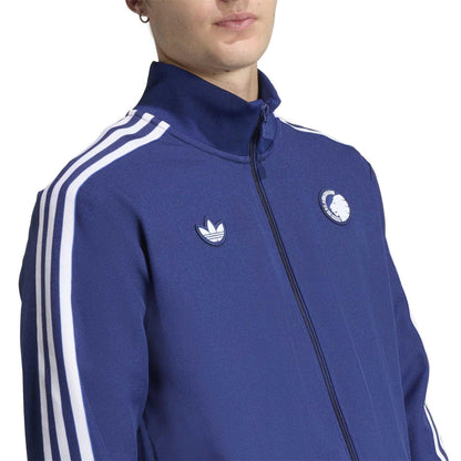 Blue - Side - Adidas Mens Terrace Icons F.C. Copenhagen Track Jacket