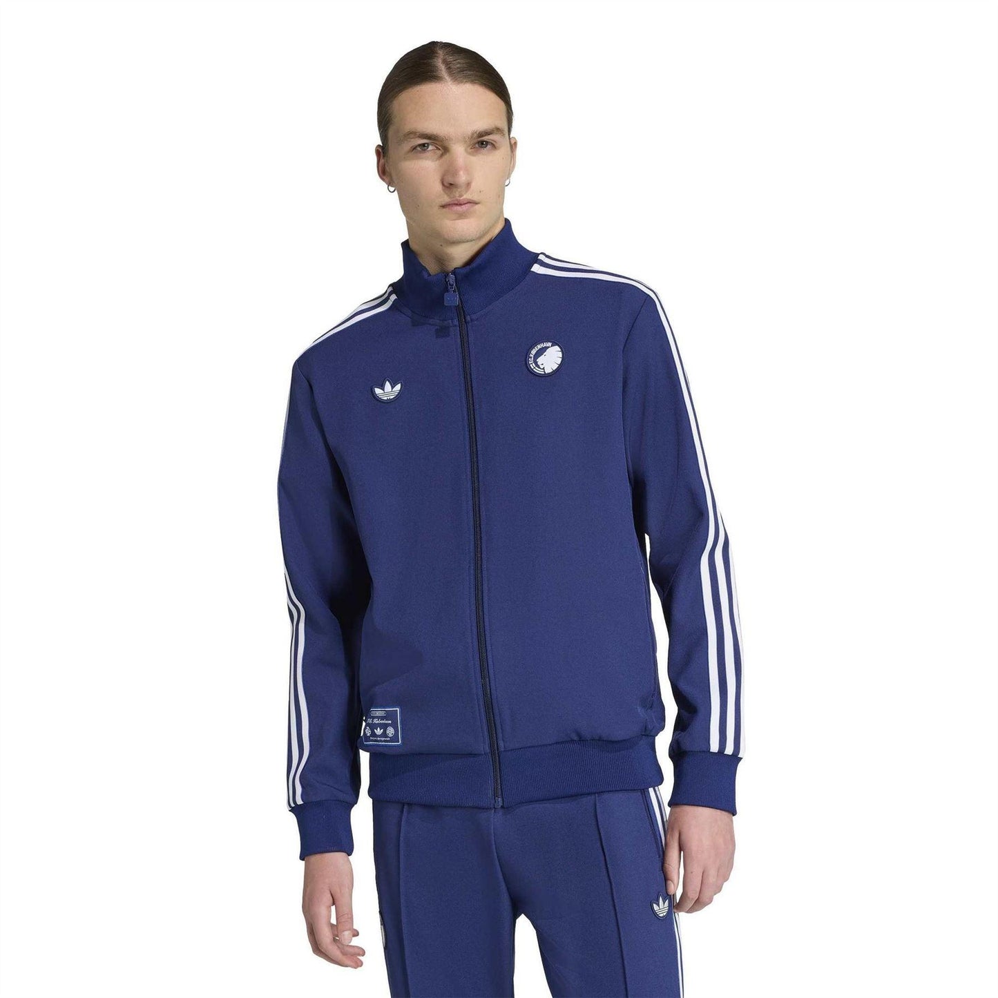 Blue - Pack Shot - Adidas Mens Terrace Icons F.C. Copenhagen Track Jacket