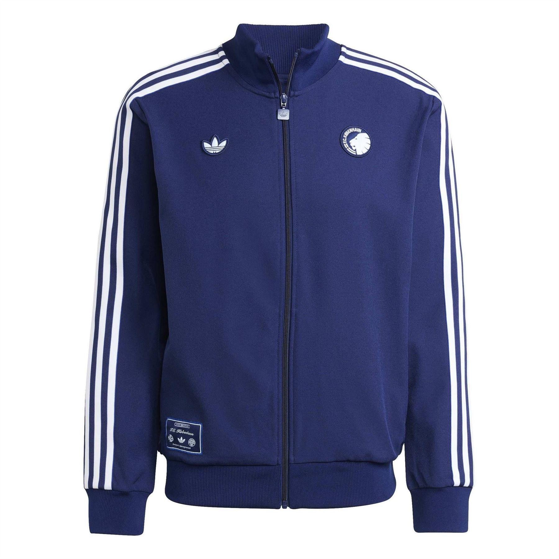 Blue - Front - Adidas Mens Terrace Icons F.C. Copenhagen Track Jacket
