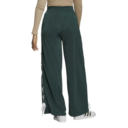 Mineral Green - Back - Adidas Womens-Ladies Lace Up Wide Leg Trousers