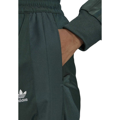 Mineral Green - Side - Adidas Womens-Ladies Lace Up Wide Leg Trousers