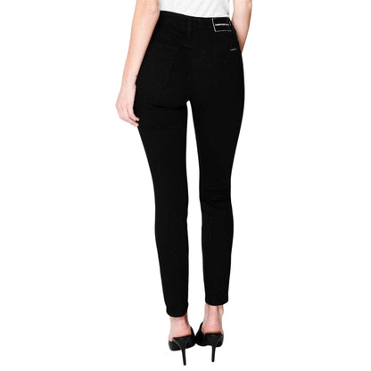 Black - Back - Calvin Klein Womens-Ladies High Rise Skinny Jeans