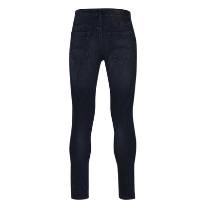 Black - Back - Tommy Jeans Mens Austin Tapered Leg Slim Jeans